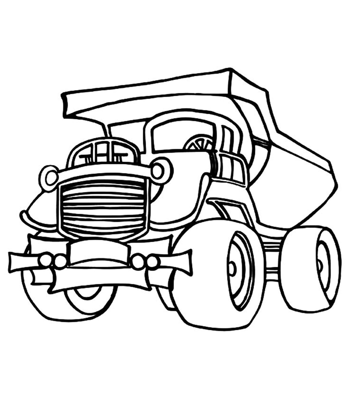 Top 10 Dump Truck Coloring Pages For Your Toddlers