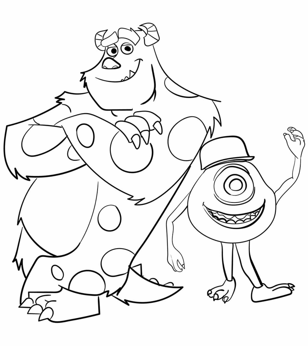 Monsters Coloring Pages Your Toddler Will Love To Color_image