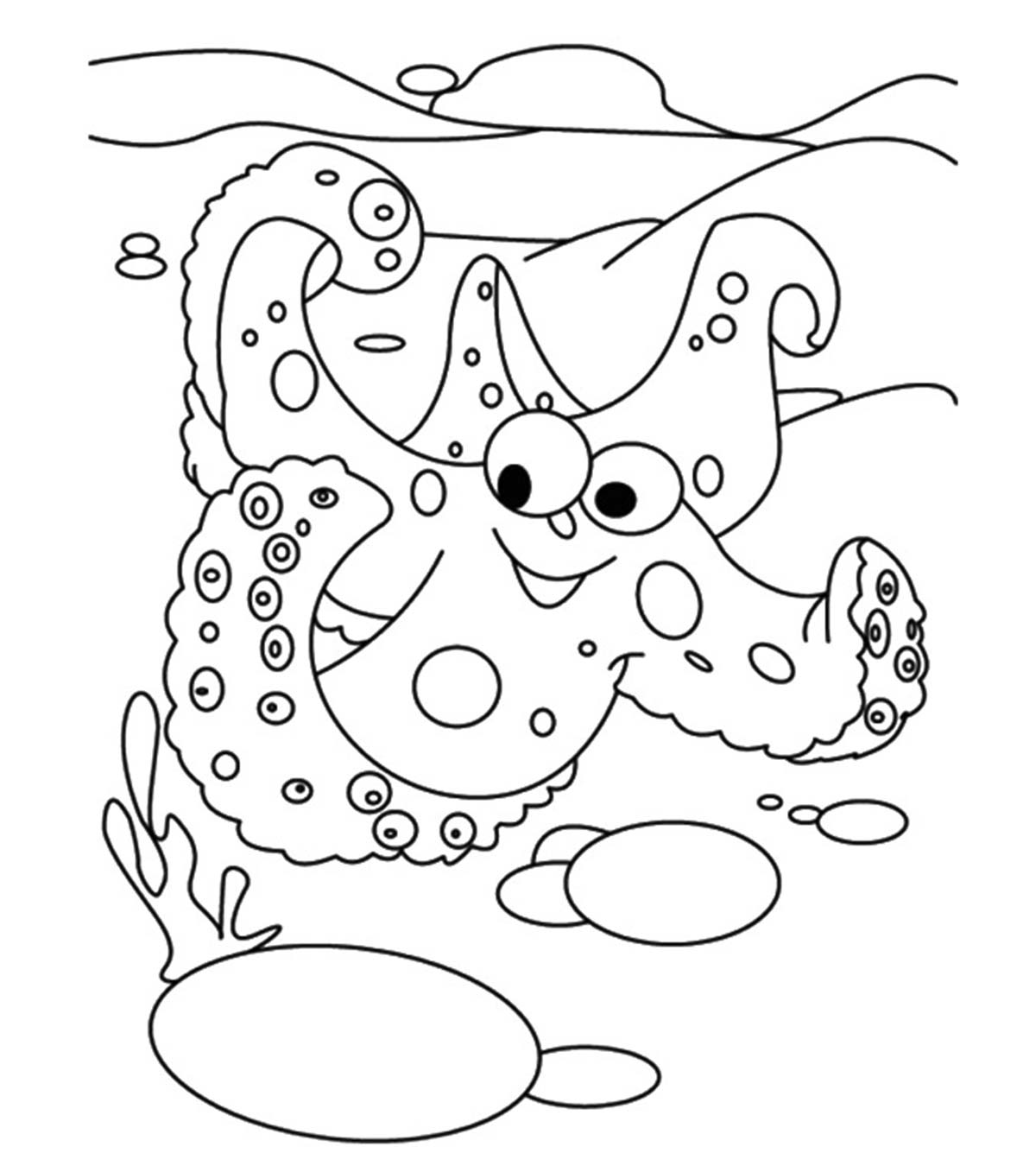Top 10 Starfish Coloring Pages For Your Little Ones_image