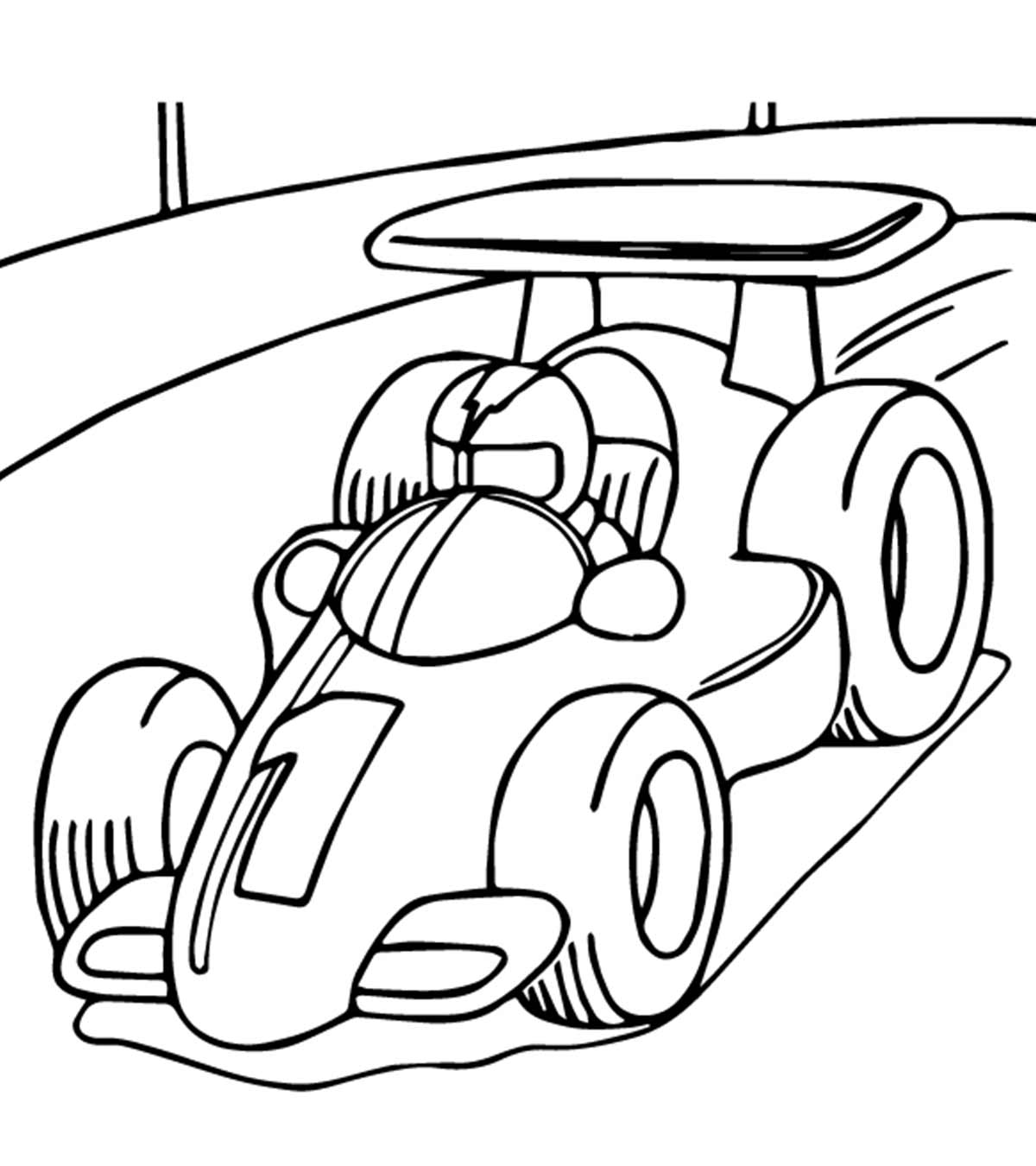 Top 25 Race Car Coloring Pages For Your Little Ones_image
