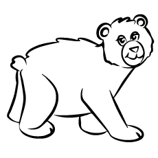 Little brown bear coloring pages