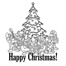 Top 20 Free Printable Disney Christmas Coloring Pages Online