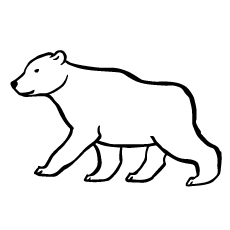 Soft brown bear coloring pages