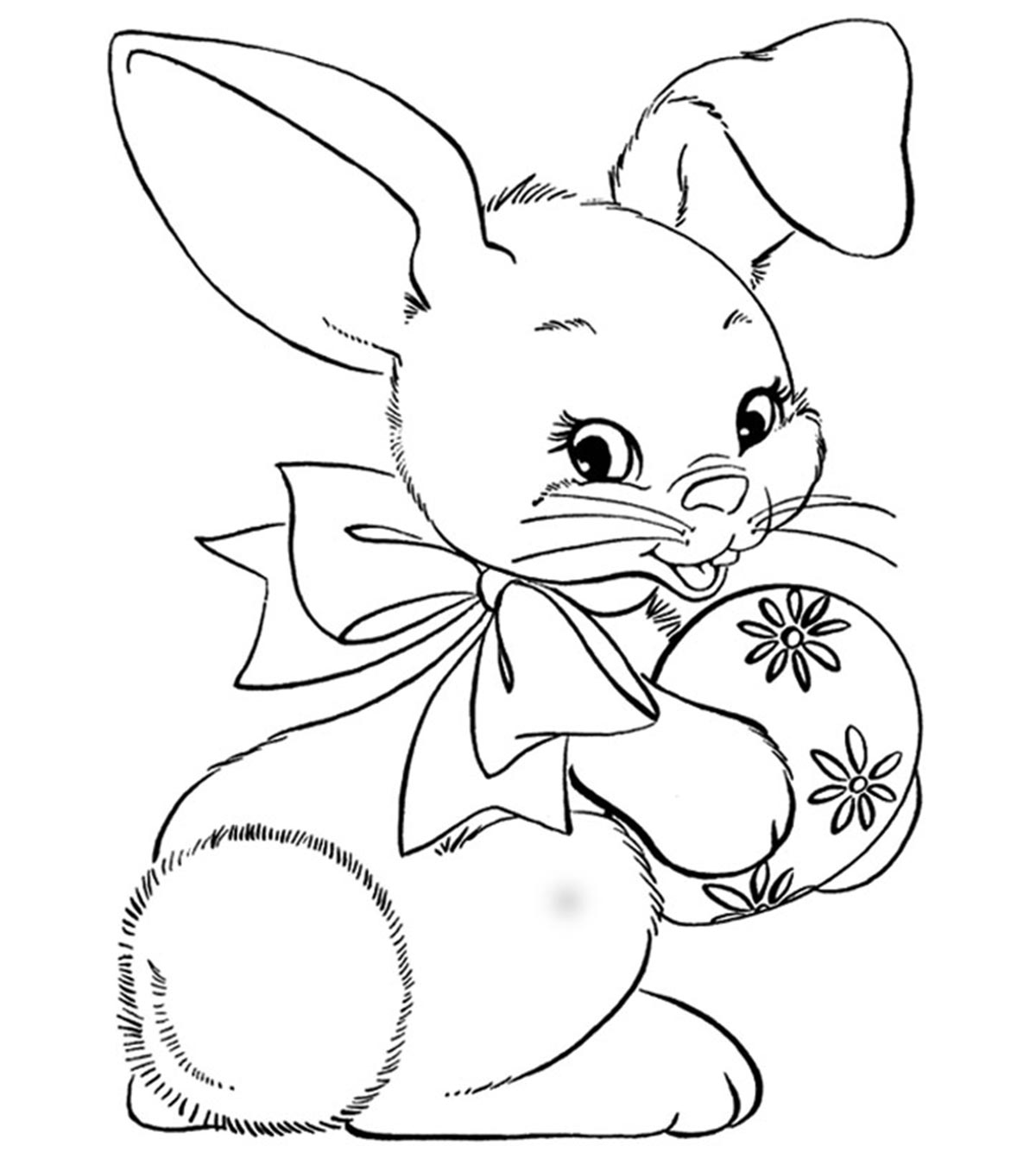 15 Best Easter Bunny Coloring Pages Your Toddler Will Love To Color_image