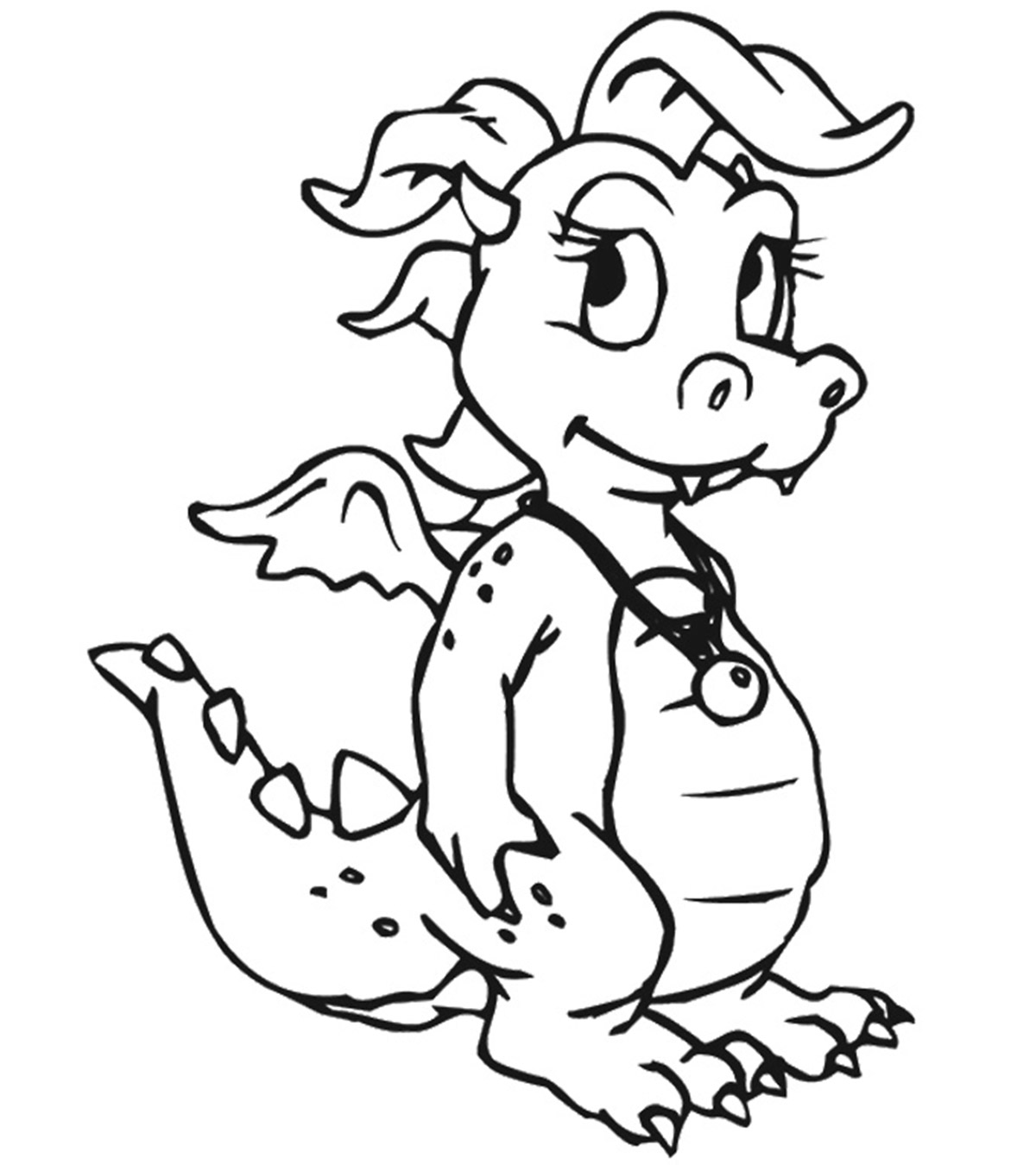 25 Best Dragon Coloring Pages Your Toddler Will Love To Color_image