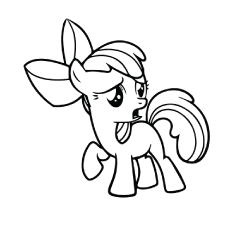 Apple Bloom, My Little Pony coloring page