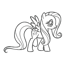 Fluttershy, My Little Pony coloring page