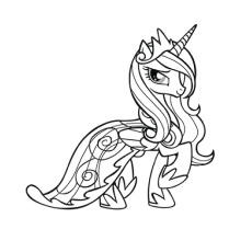 Princess Cadance, My Little Pony coloring page