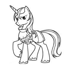 A shining armor, My Little Pony coloring page