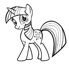 Twilight Sparkle, My Little Pony coloring page