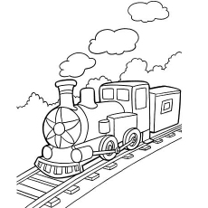 Top 26 Free Printable Train Coloring Pages Online