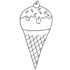 Cherry on top, coloring page