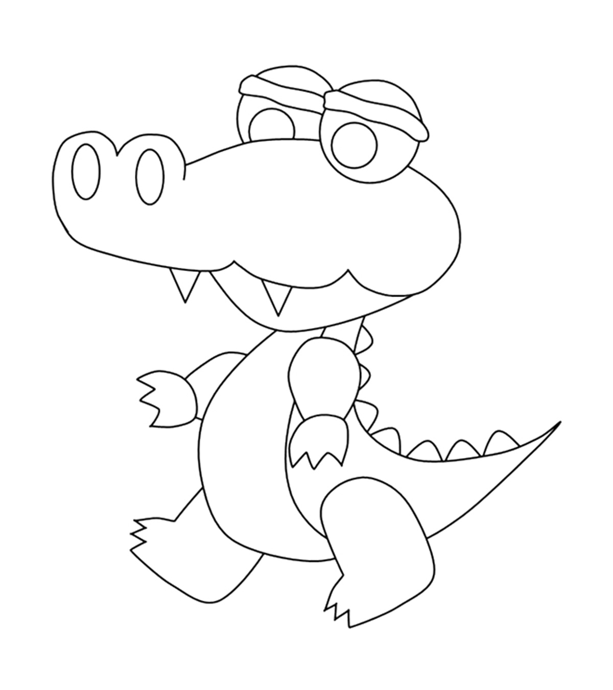 Top 10 Crocodile Coloring Pages For Your Toddler