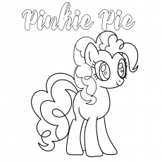 Pinkie Pie, My Little Pony coloring page