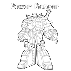 Power Rangers Mega Force vehicle coloring page