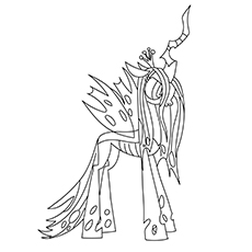 Queen Chrysalis, My Little Pony coloring page