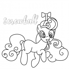 Screwball, My Little Pony coloring page