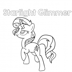 Starlight Glimmer, My Little Pony coloring page