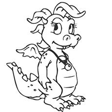 Baby Dragon coloring page