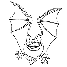 Halloween Bat coloring page