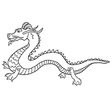 Chinese Dragon coloring page