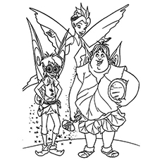 Clank And Bobble from Tinkerbell coloring page
