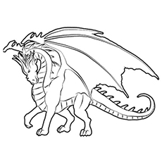 Malcho dragon coloring page