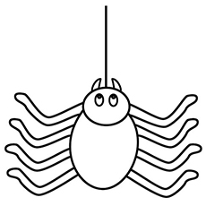 Spider Halloween coloring page