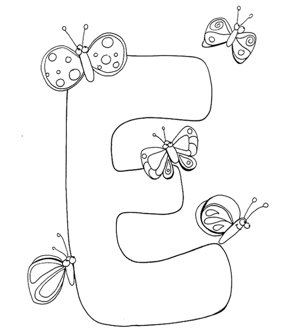 Top 10 Free Printable Letter ‘E’ Coloring Pages For Toddlers_image