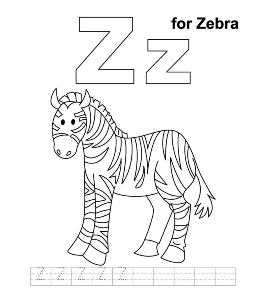 Top 10 Free Printable Letter Z Coloring Pages Online