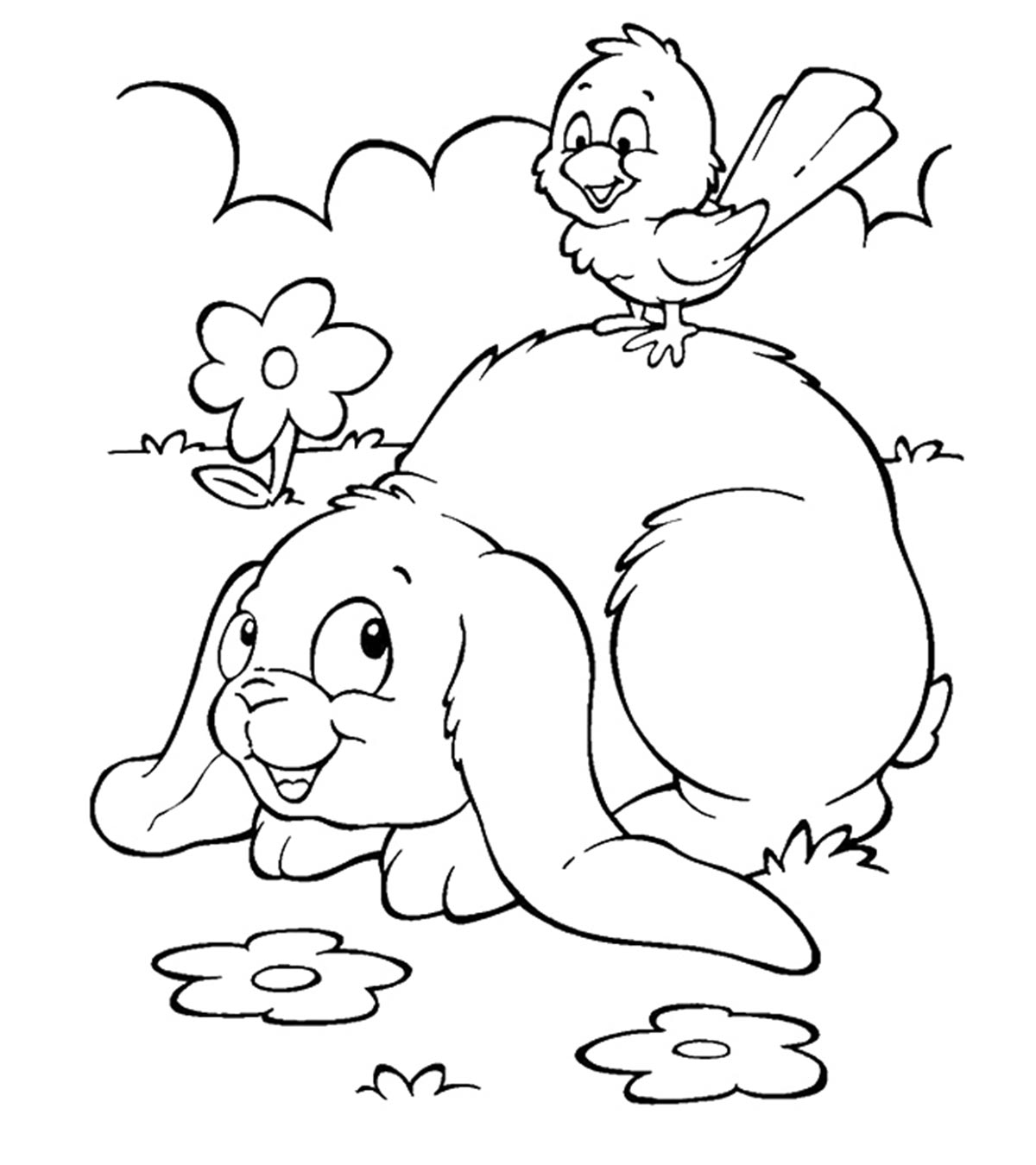 Top 15 Bunny Coloring Pages Your Toddler Will Love To Color