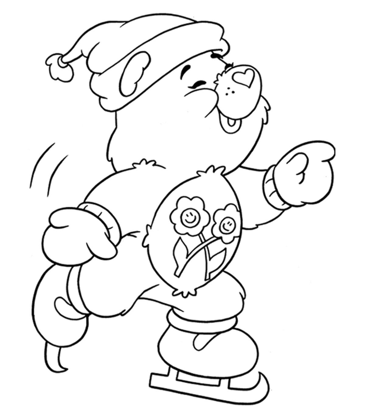 preschool coloring pages for winter