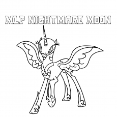 Nightmare Moon, My Little Pony coloring page