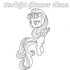 Starlight Glimmer Eliana, My Little Pony coloring page