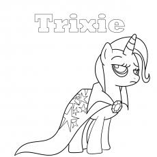 Trixie, My Little Pony coloring page