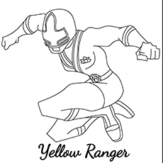 Power Rangers Mega Force set for action coloring page