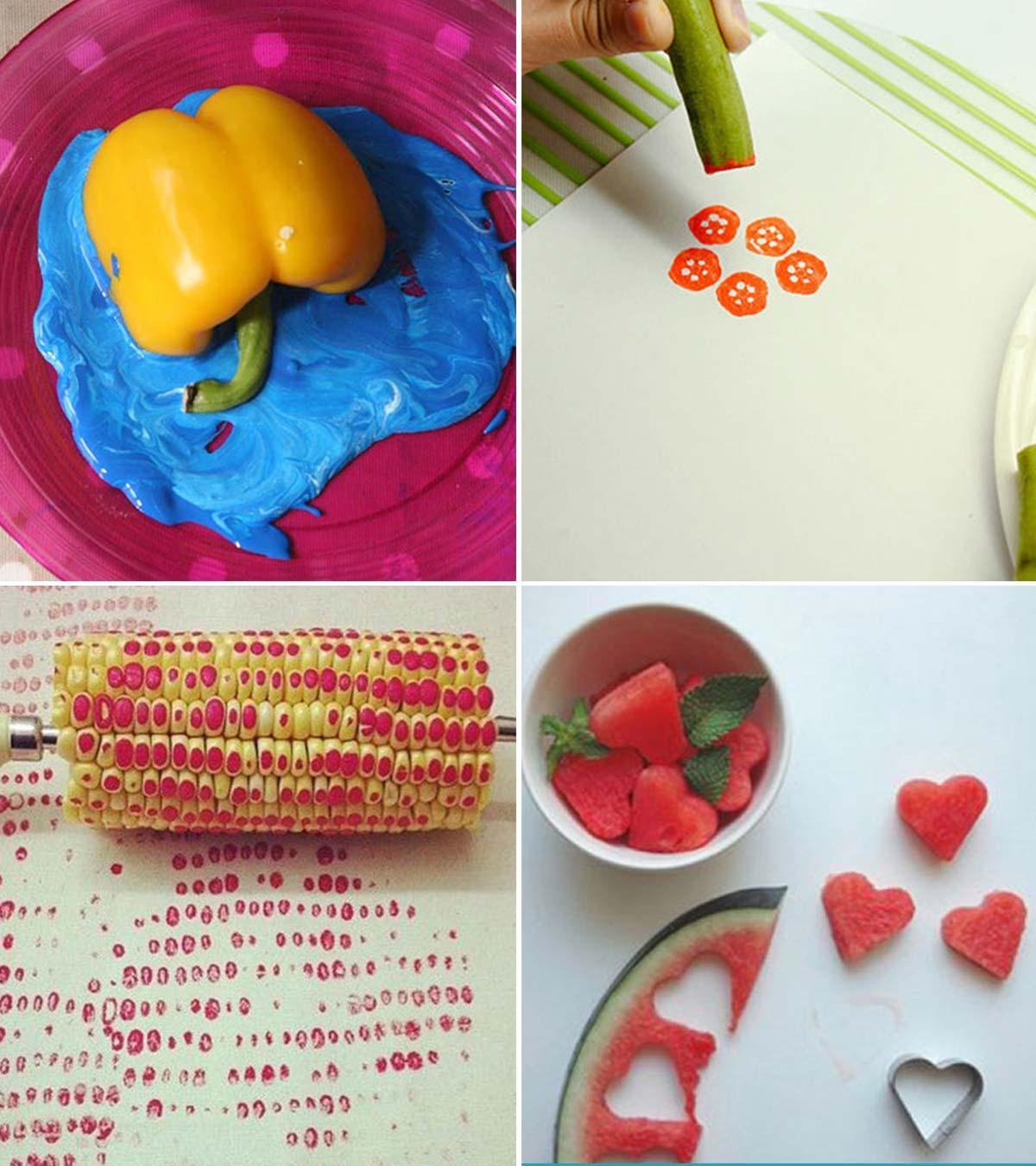 Vegetable Paintings Ideas For Kids