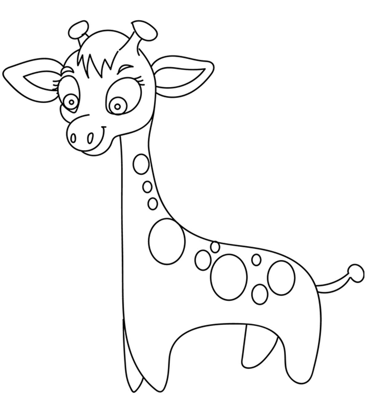 20 Cute Giraffe Coloring Pages For Your Toddlers