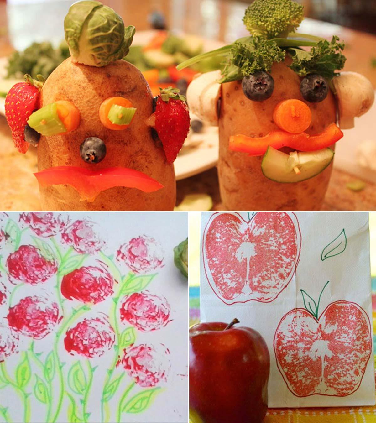 4 Interesting Fruits & Vegetables Craft Ideas For Kids