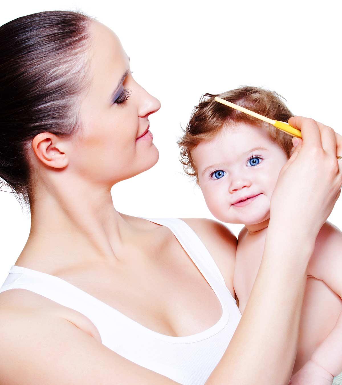 A Concerned Mother Examining Her Baby