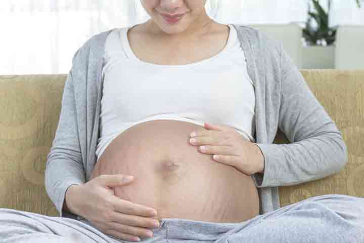 At 30 weeks, you may notice stretch marks.