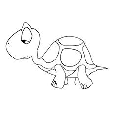 Sleepy turtle coloring page Sleepy turtle coloring page
