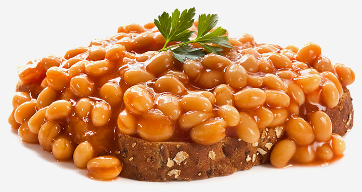 Toast with baked beans for nutritional requirements in third trimester