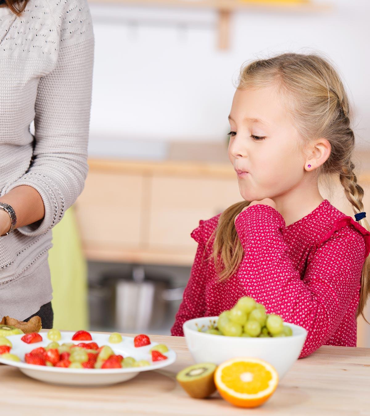 Kid Having Fruit Salad