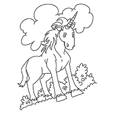 Equus assinoceros Indian unicorn coloring pages