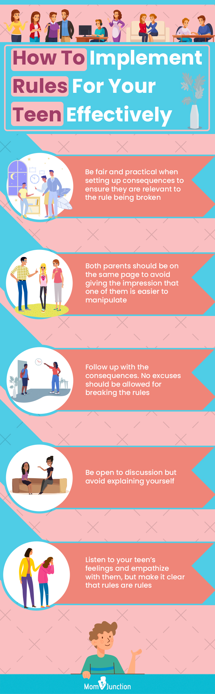 how to implement rules for your teen effectively (infographic)