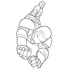 Iron Man flying, Iron Man coloring pages