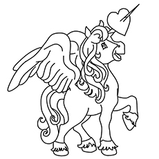 Pegasus unicorn coloring pages