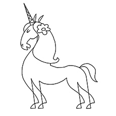 Persian unicorn coloring pages
