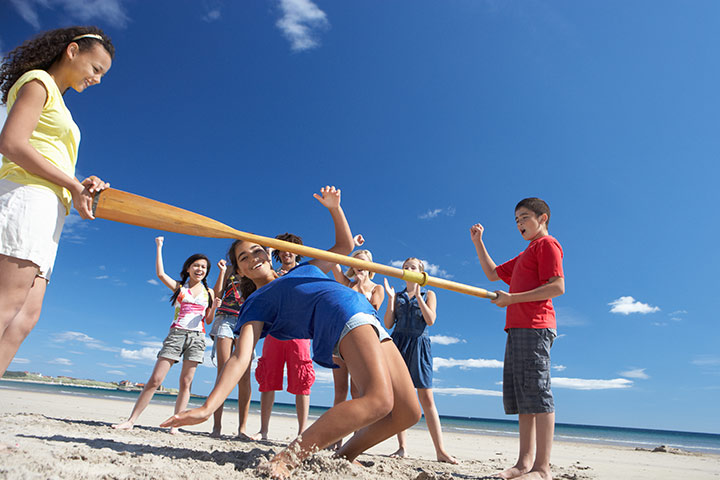Slippery limbo group activities for teenagers